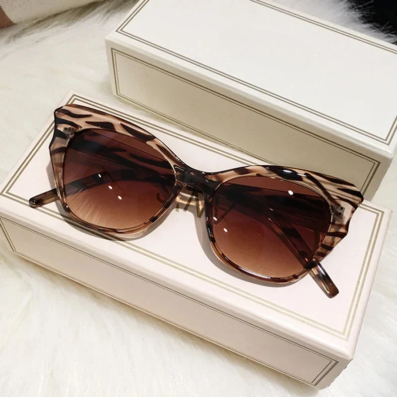 Солнцезащитные очки кошачий глаз женские винтажные брендовые дизайнерские