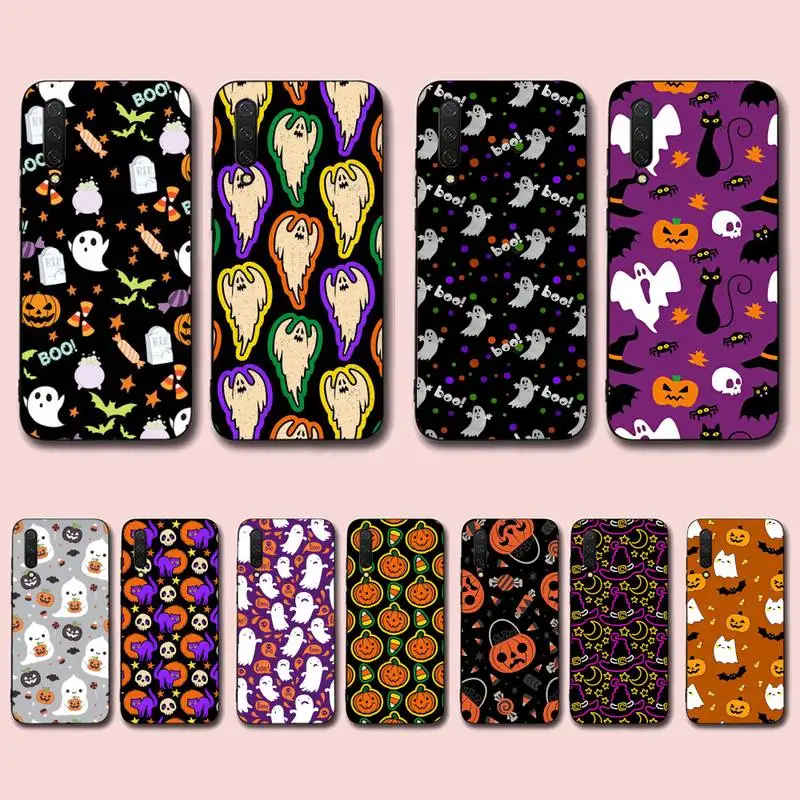 

Helloween Cute Ghost Pumpkin Cat Phone Case for Xiaomi mi 5 6 8 9 10 lite pro SE Mix 2s 3 F1 Max2 3