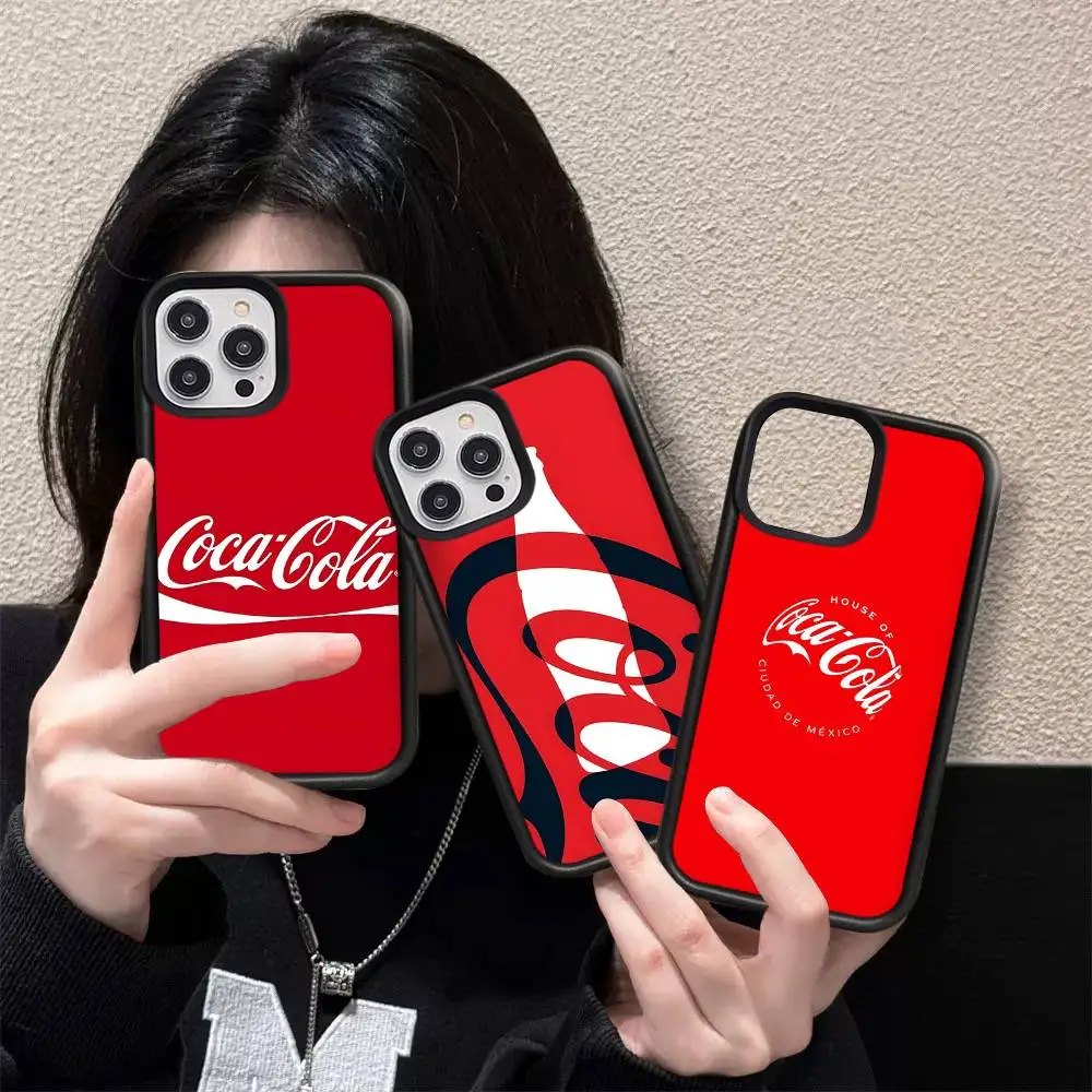 Фото Ретро-чехол для телефона C-Coca C-Cola для iPhone 16 Pro Max 15 14 Plus 14 13 12 11 17, чехол-накладка из PC+TPU №3