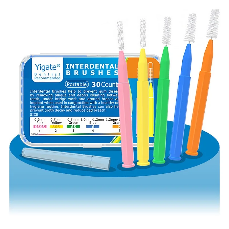

30Pcs Interdental Brushes Health Care Teeth Whitening Interdental Cleaners Orthodontic Dental Tooth Brush Oral Hygiene Tool
