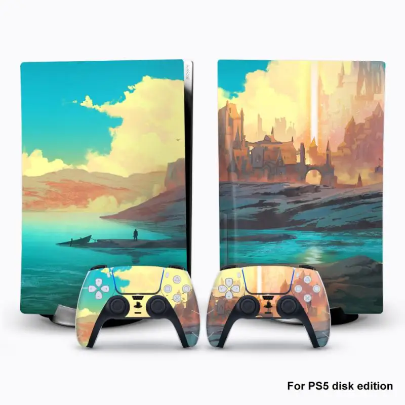 

New Decal Protective Skin For 5 Vinyl Sticker For PS5 Accessories Digital Edition Console For Ps5 Gamepds Skins