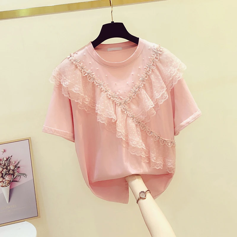 

T-shirt women's short sleeve 2021 summer new loose top GRAY22