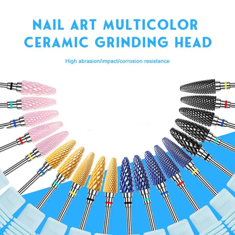 

Ceramic Milling Cutter Manicure Nail Drill Bits Electric Nail Files Pedicure Grinding Bits Mills Cutter Burr Manicure Accessorie