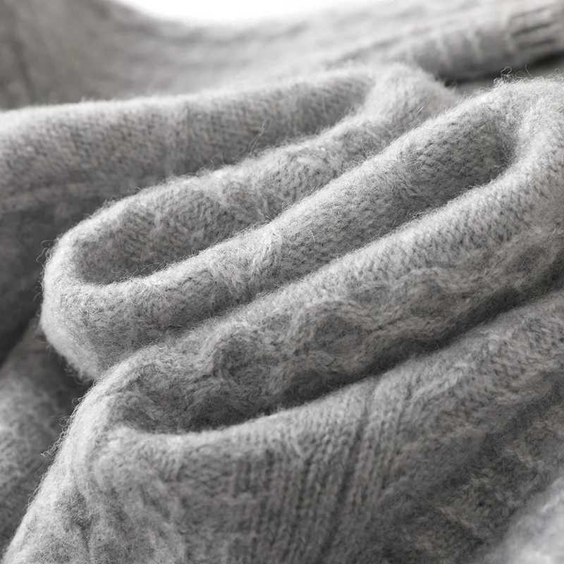 Винтажный осенне-зимний новый кардиган из 100% мериносовой шерсти кашемировый