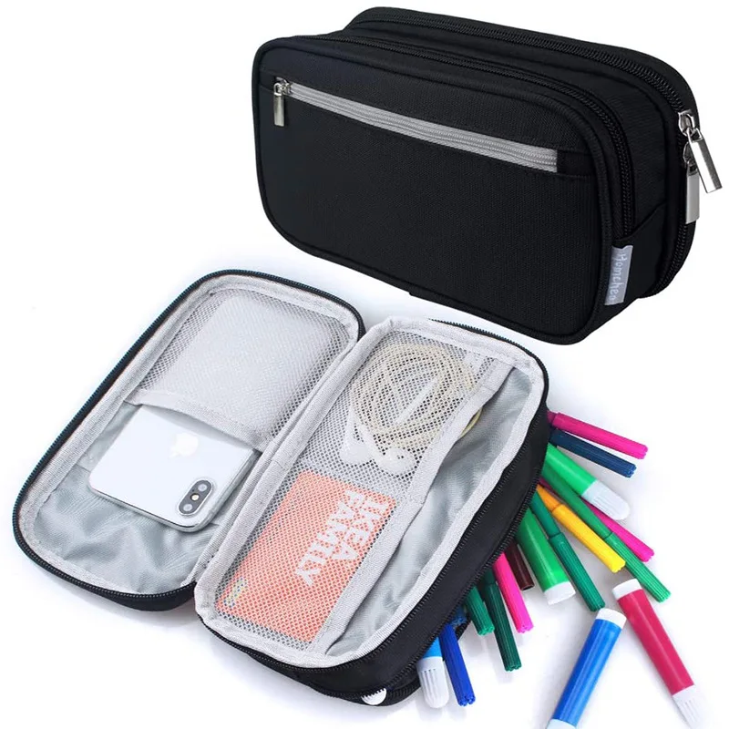 Multifunctional Three-Layer Pencil Case for Primary School Students