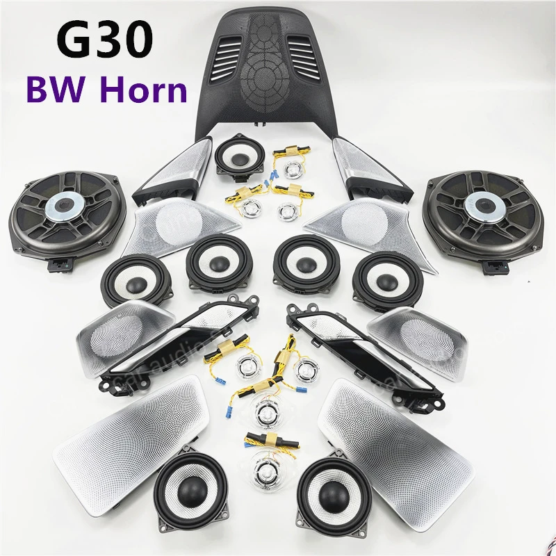 Фото Подходит для BMW G30 530i 5 серии, высокочастотная F-образная решетка центрального динамика, стереосистема с качественным звуком без потерь. №1
