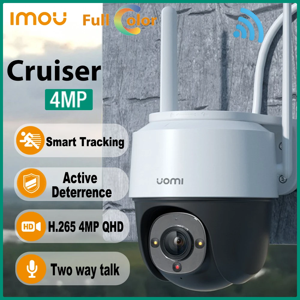 

Dahua Imou Cruiser 4MP PTZ Outdoor IP Camera Full-Color Night Vision Wifi Human Detection Weatherproof Two-Way Talk Smart Home