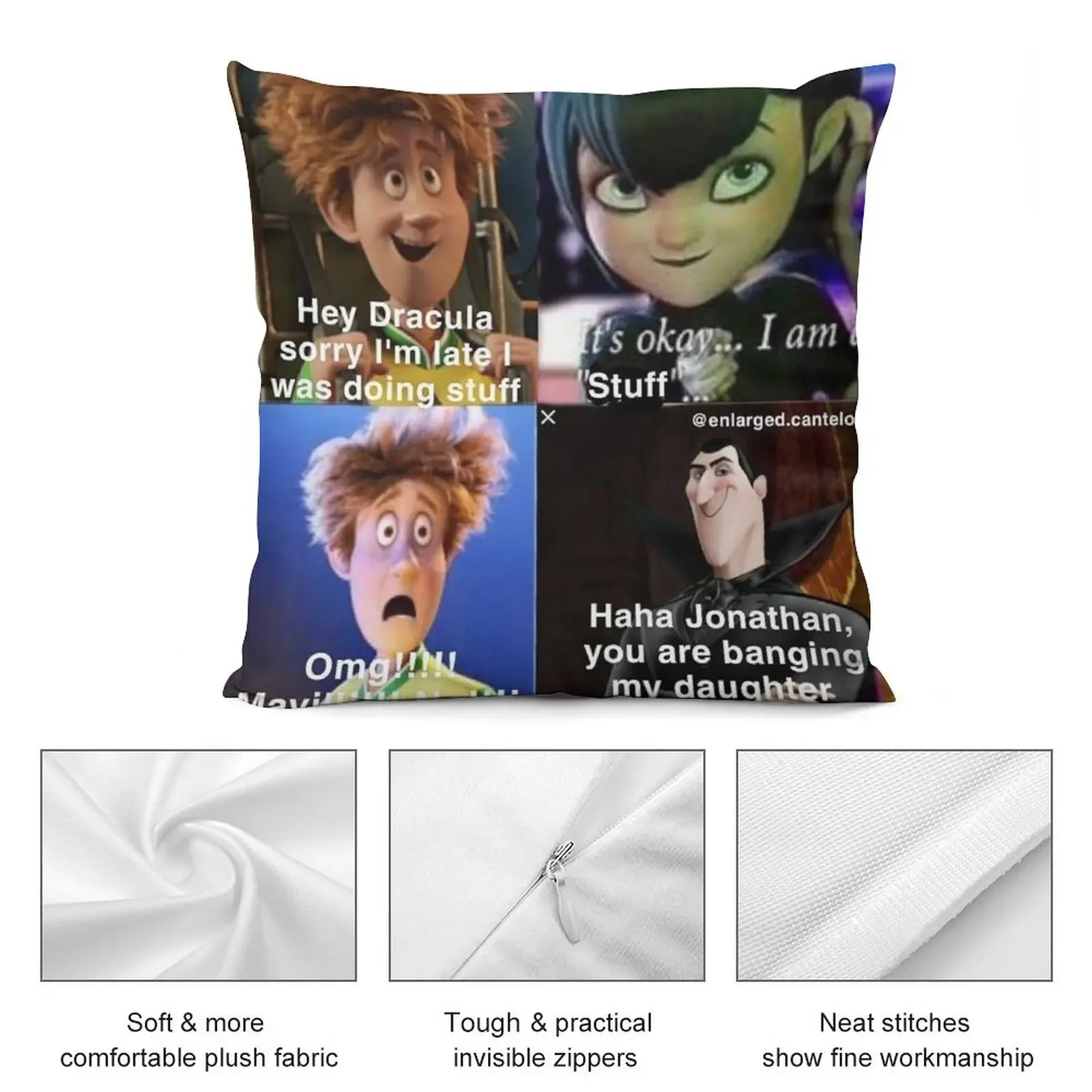 Ха-ха Джонатан ты сбелива моей дочери подушка с комиксами мраморный чехол для