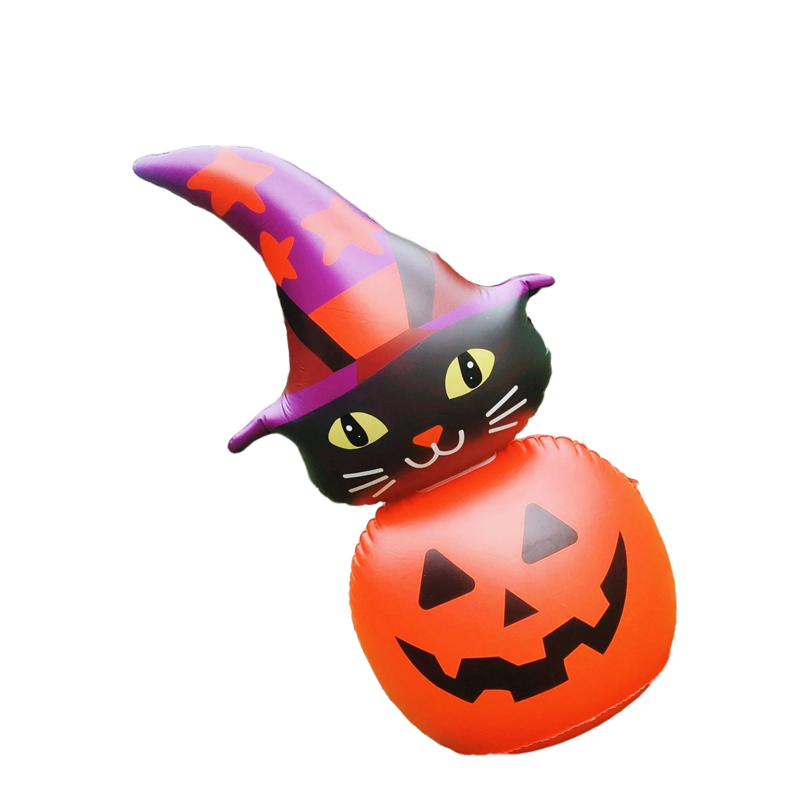 

Halloween Inflatable Pumpkin Cat Balloon Creative Spooky Pumpkin Cat Balloon for Indoor Outdoor Halloween Decor