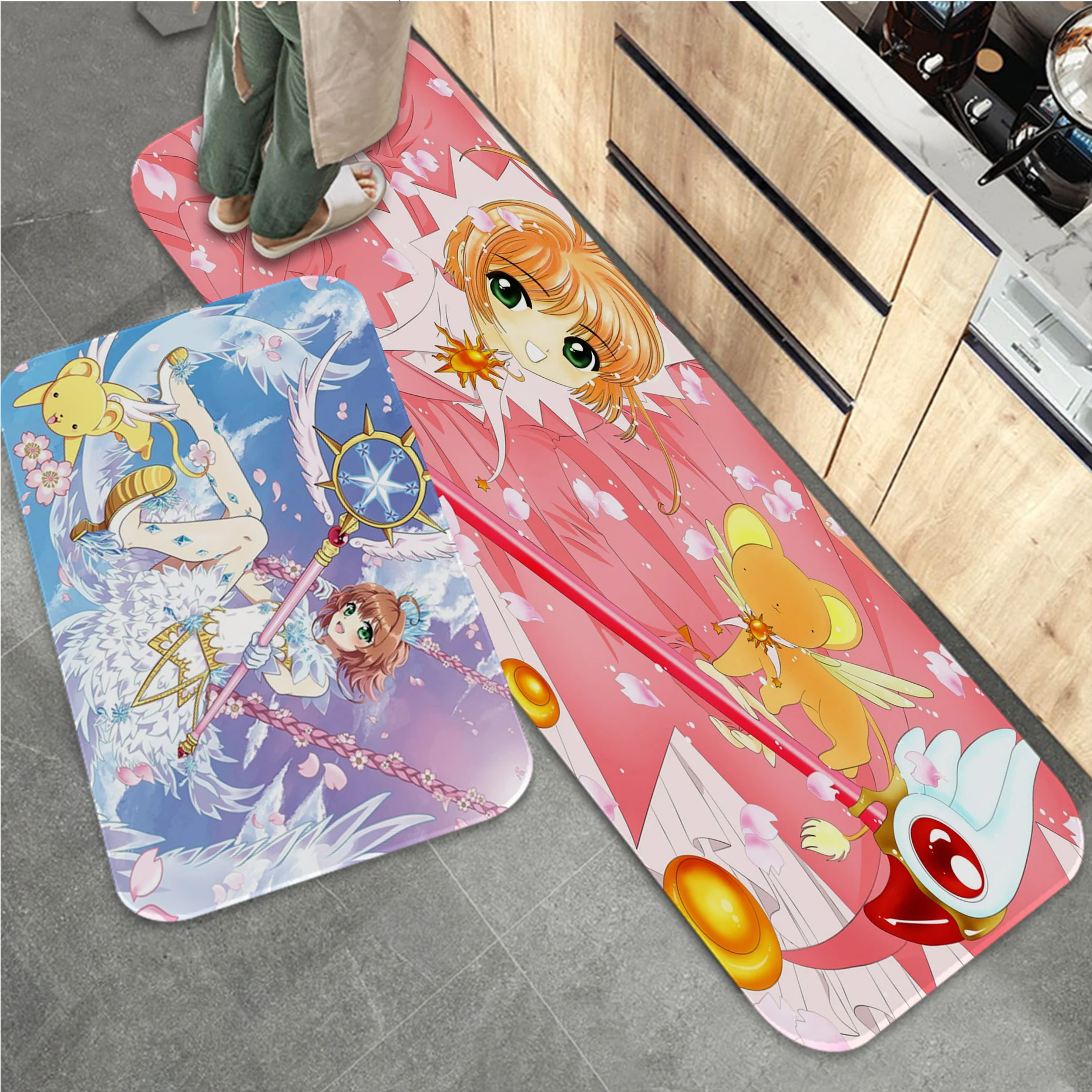 

Cardcaptor Sakura Bathroom Mat Washable Non-Slip Living Room Sofa Chairs Area Mat Kitchen Bedside Area Rugs
