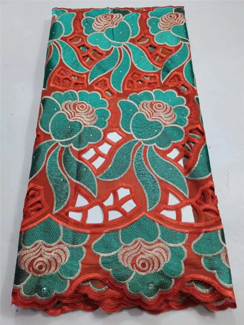 

African Cotton Fabric Embroidery Lace Swiss Voile Material High Quality Nigerian Dress Cloth Brode Suisse 100%Coton Tissus XC5