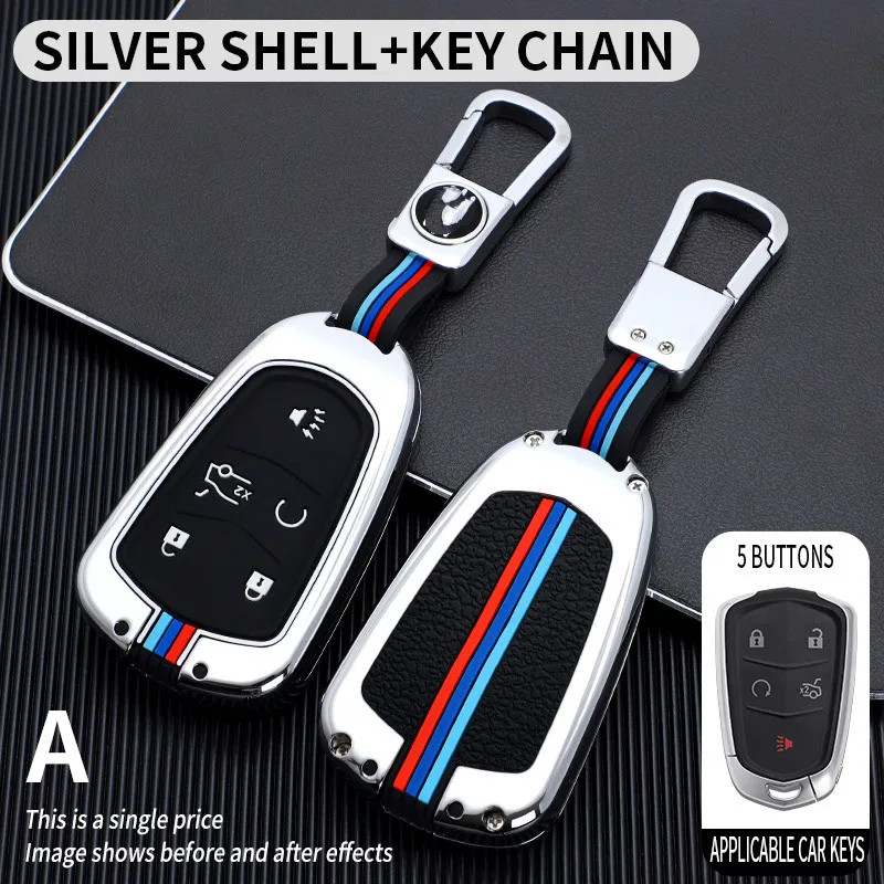 

Car Genuine Key Case Holder Shell For Cadillac ESV Escalade CTS XTS SRX ATS 2015 2016 2017 2018 CT5 XT5 XT6 Accessories Auto