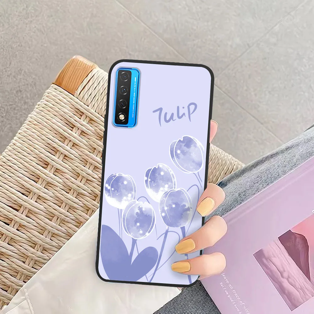 Для TCL 20 SE чехол 20 s 20 5G силиконовый бампер мягкий для TCL 20L 20L Plus цветочный чехол для TCL20SE 20 s TCL20 5G Capa Coque Funda