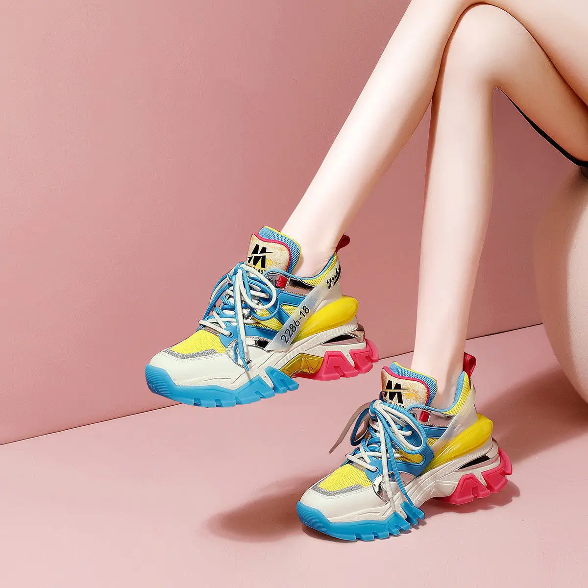

New Women's Casual Shoes Trend Super Hot Soft Leather All Match Sneakers Designer Women's Shoes Platform Shoes Sneakers