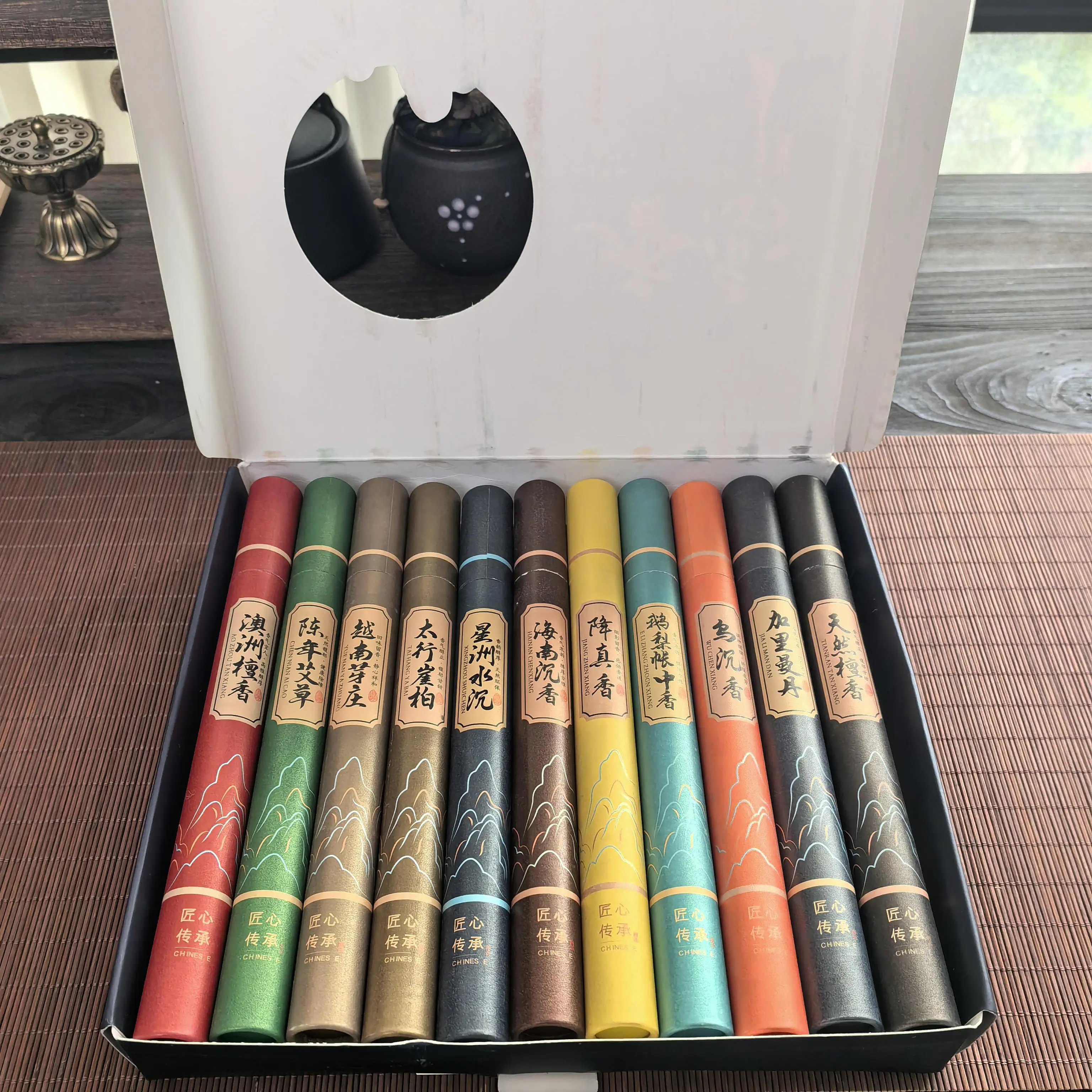 Натуральные благовония из сандалового дерева для медитации и приема гостей