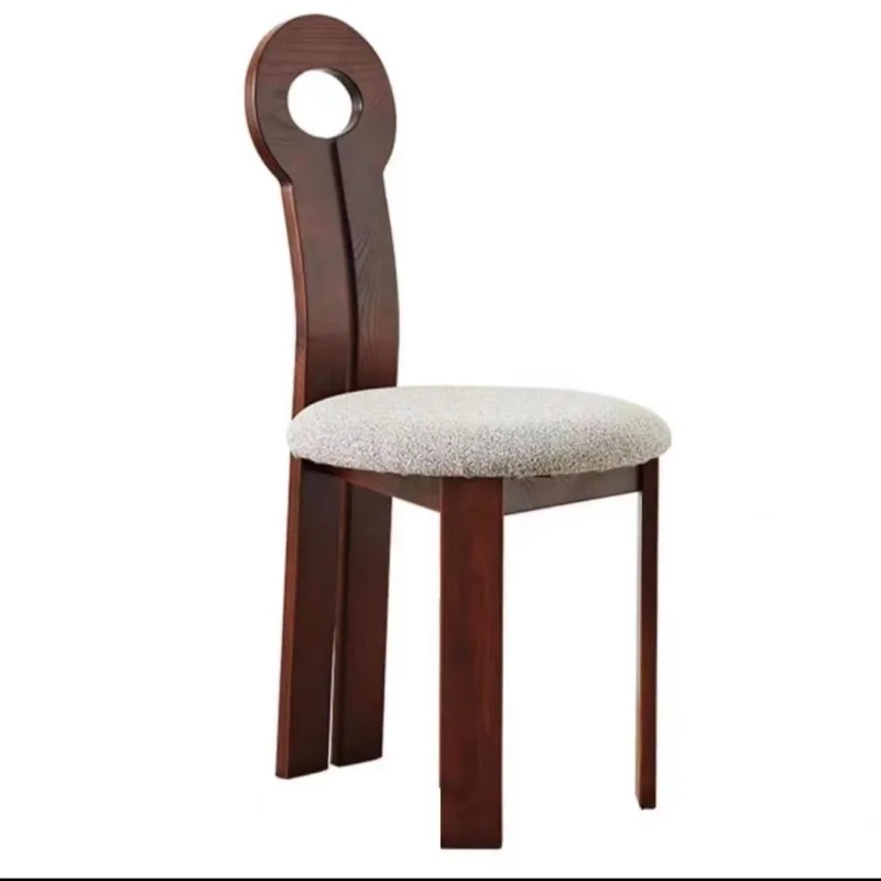 Обеденные стулья из массива дерева в стиле ретро роскошный дизайн домашняя