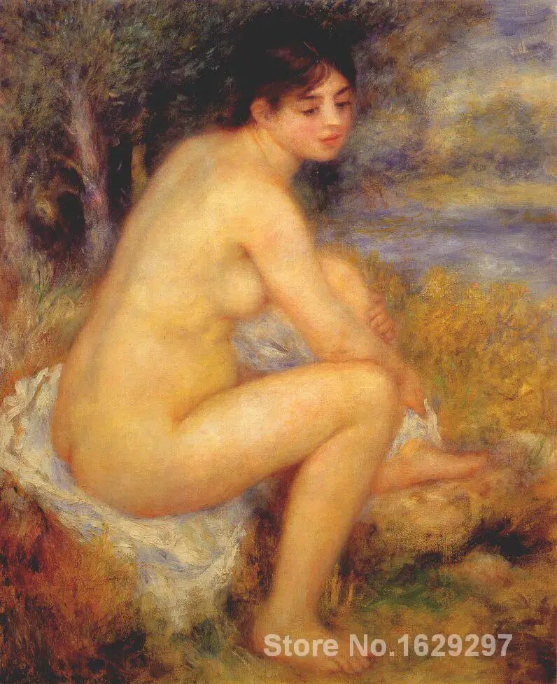 

artwork of Pierre Auguste Renoir Nude in a landscape handmade art paintings reproduction High Quality