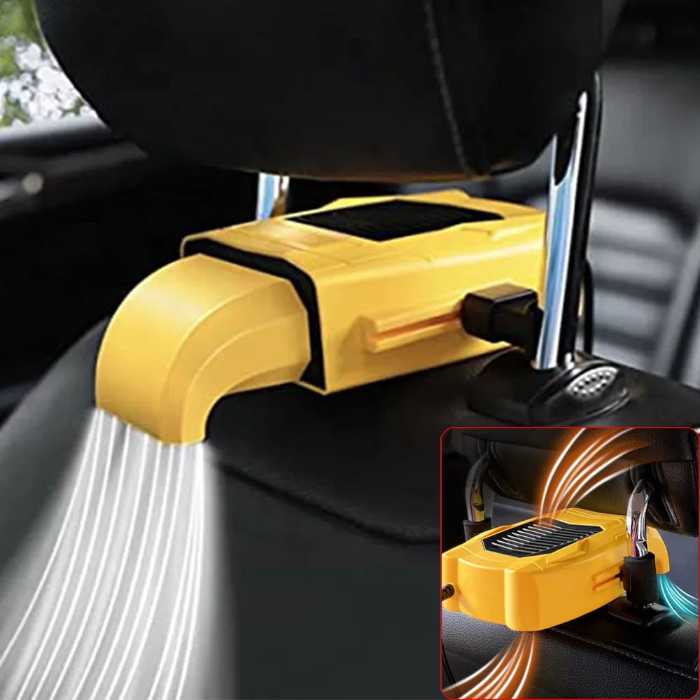 

Portable Car Seat Fan 5V USB Rechargeable Rear Seating Fan 3 Speed Adjustable Car Seat Back Cooling Fan Air Fan for Vehicles