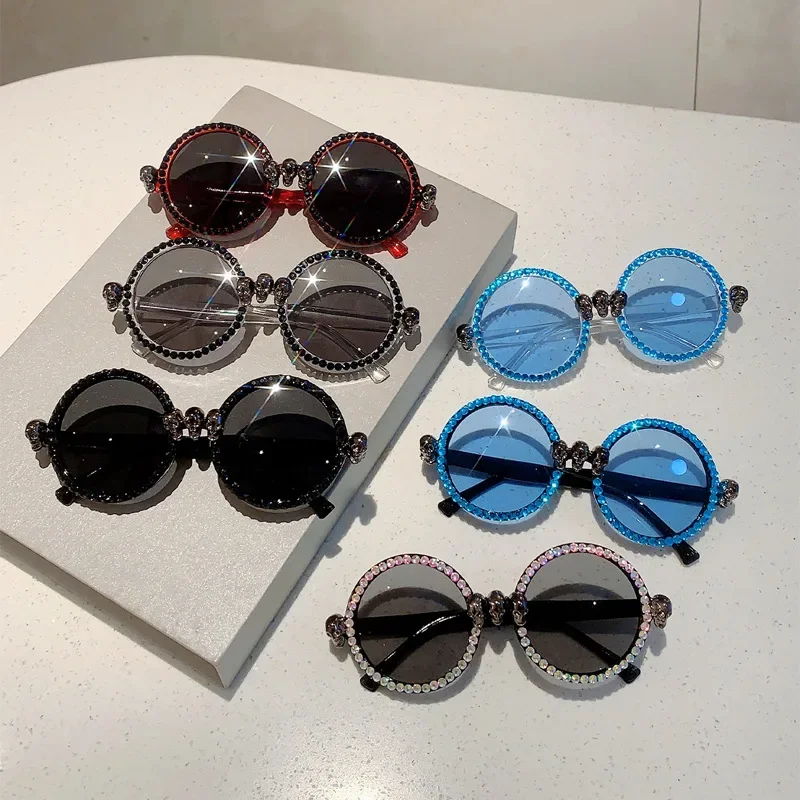 Круглые Солнцезащитные очки ручной работы женские модные забавные ретро