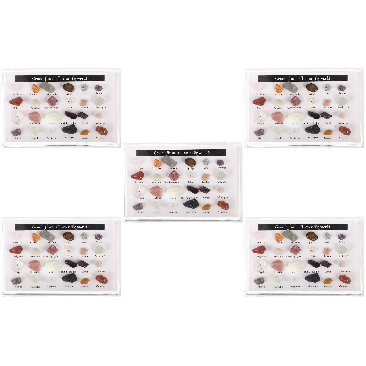 

5 Sets Natural Ornament Mineral Stone Ornaments Irregular Stone Decor Gemstone Stones Gemstones Stone Desktop Decor