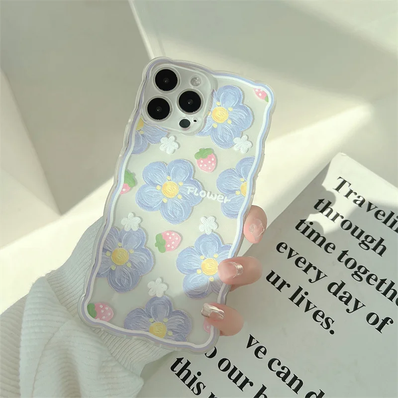 

Flower lucency Soft Silicone Clear Back Cover Case iPhone 14 13 12 11 Plus Pro Max X XR XS Max 7 8