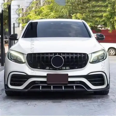 Передняя входная сетка в стиле Diamond GT, решетка для гоночного бампера, решетка для Mercedes X253 Benz GLC 200 220 250 260 300 350 2015-2018, настройка