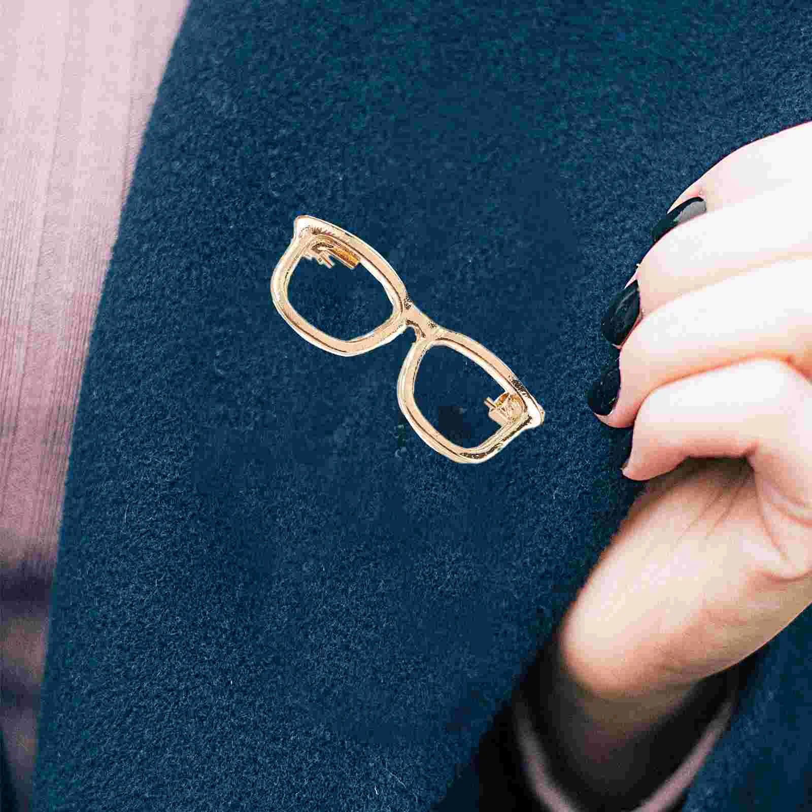 

6 Pcs Brooch Women Brooches Buttons Costume Glasses Clothing Hat Pin Aesthetic Metallic Clothes Lapel