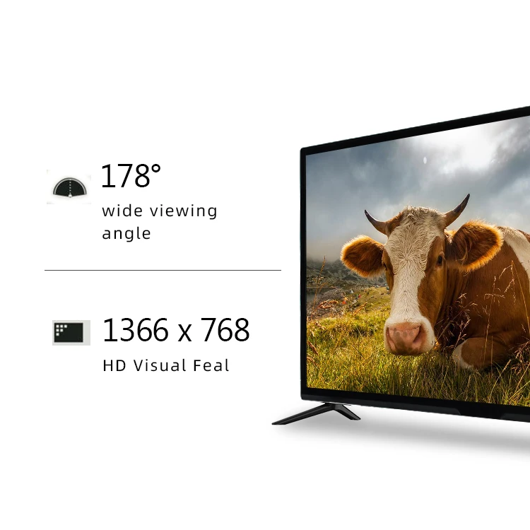 

OEM 32 Inch LED TV Small Size Television Set Smart HD Full Black color Digital TV