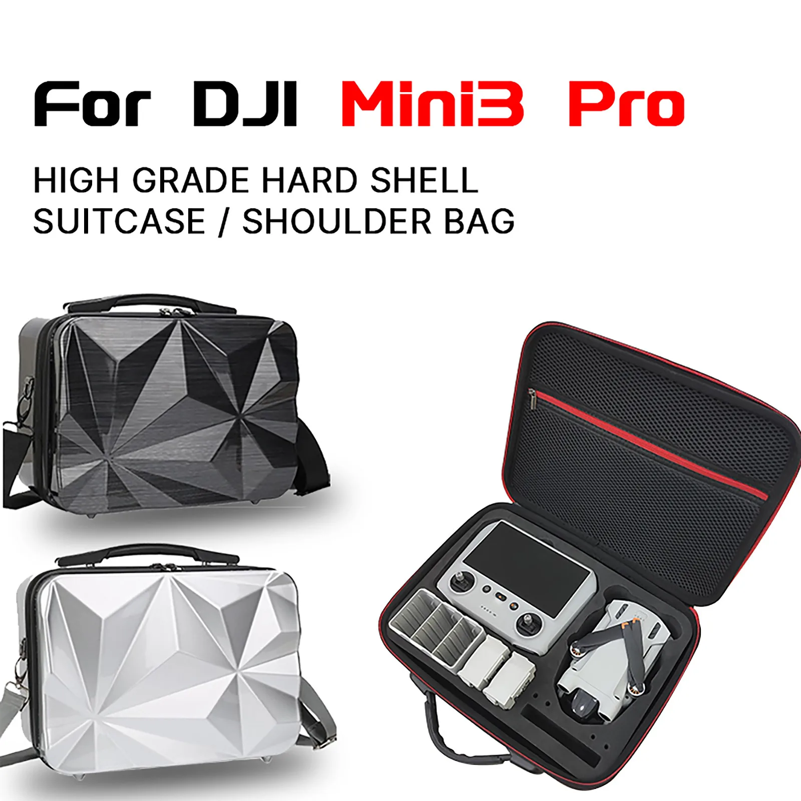 

Hardshell Handheld Storage Bag Waterproof Outdoor Portable Carry Box Case Drone Accessories Drone Handbag For Dji Mini 3 Pro