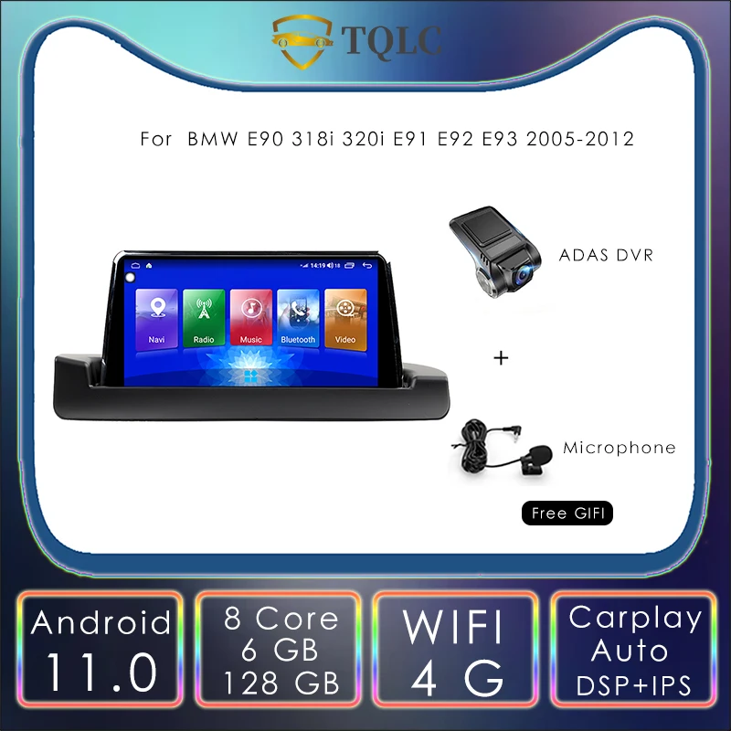 

Android 11.0 Car Radio Stereo For BMW E90 318i 320i E91 E92 E93 9.66 Inch Gps Navigation Multimedia System Head Unit 2005-2012
