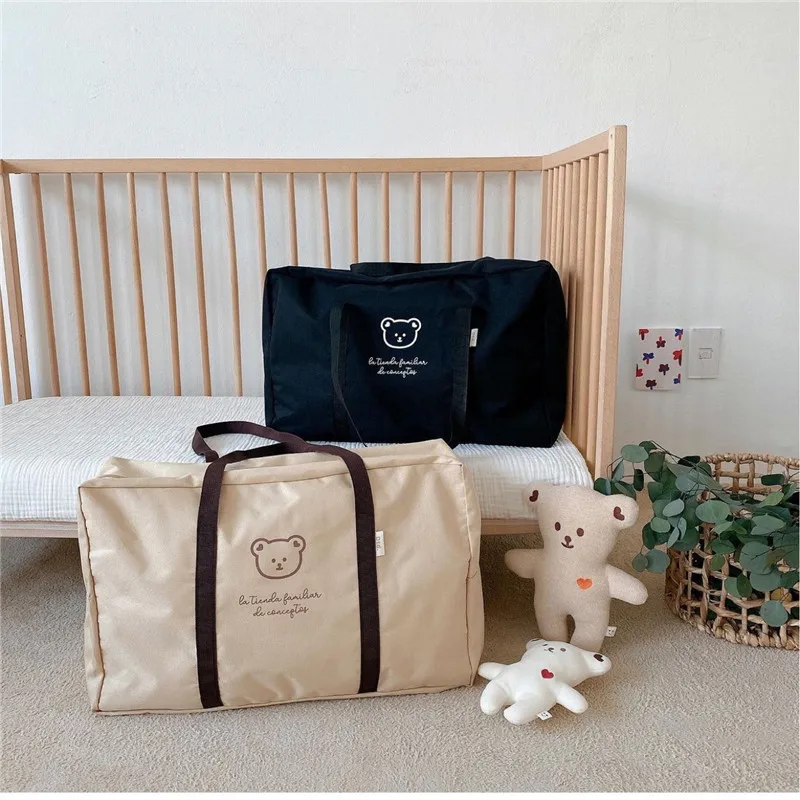 Ins Korean Bear Kindergarten Quilt Storage Bag Quilt Packing Bag Large-capacity Luggage Bag Bedding Set