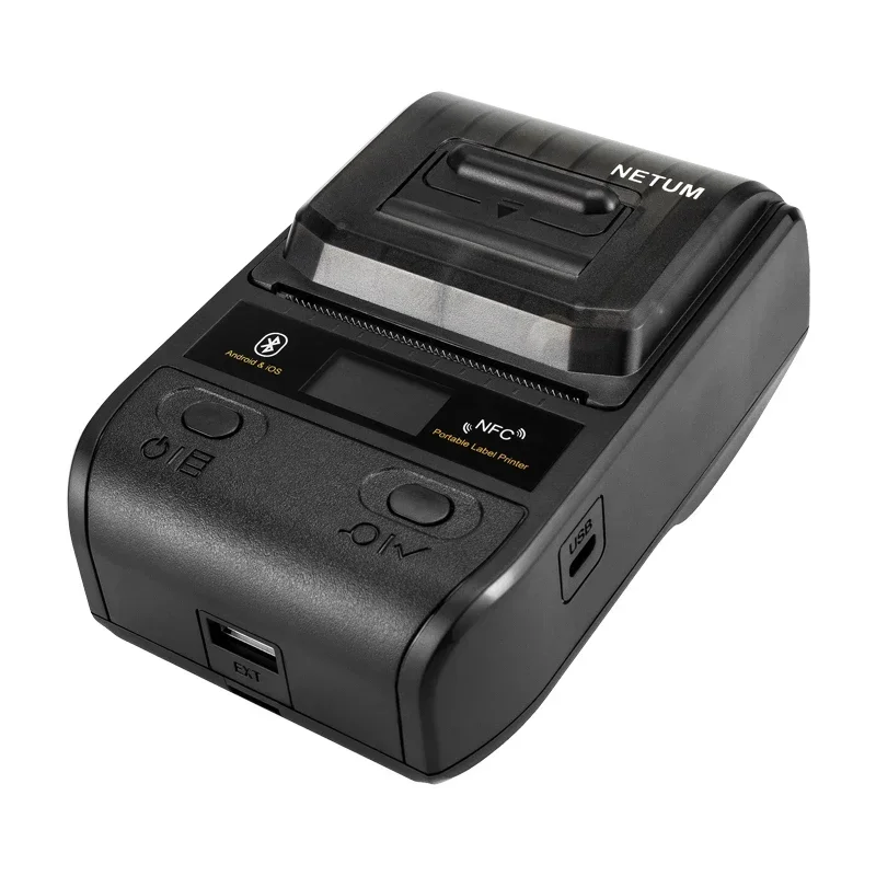 Фото Портативный термопринтер этикеток NETUM G5/G8 58 мм/80 мм с Bluetooth, перезаряжаемой батареей, совместимый с Android и iOS №3