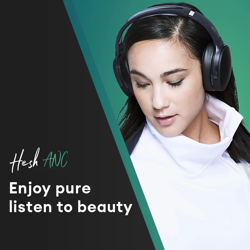 Фото Беспроводные наушники Skullcandy Hesh ANC, складные, накладные, Bluetooth, с шумоподавлением, 22 часа автономной работы, HD-звонки №3
