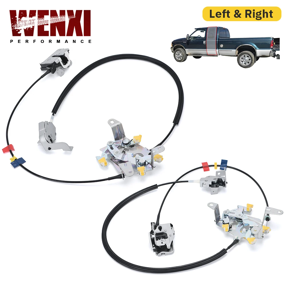 

Левая/правая боковая задняя дверная защелка, привод, Кабельное управление в сборе для Ford F250 350 F450 6C3Z-28264A01-AA 6C3Z-28264A00-AA