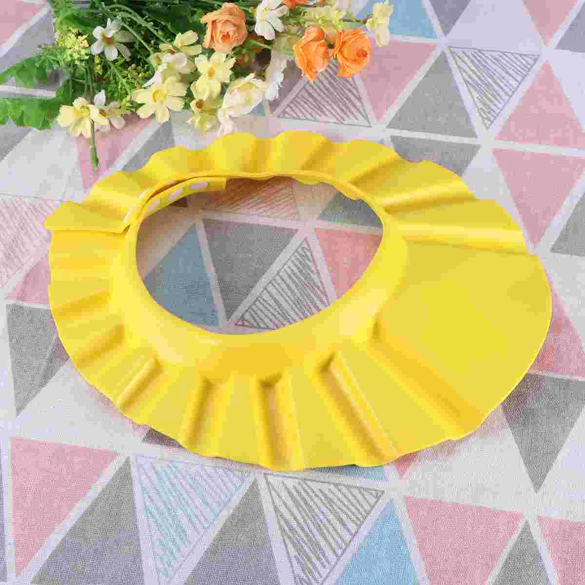 

1pc Shower Cap Durable Adjustable Practical without Ear Creative Bath Hat Hair Sheild Shower Cap for Kids Infant
