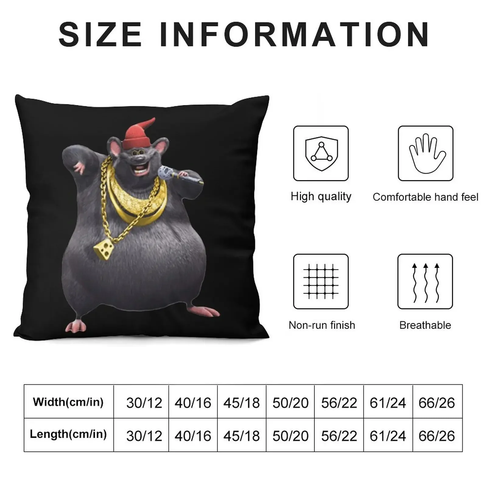 Biggie Cheese Rat Подушка Детский диван Декоративные чехлы