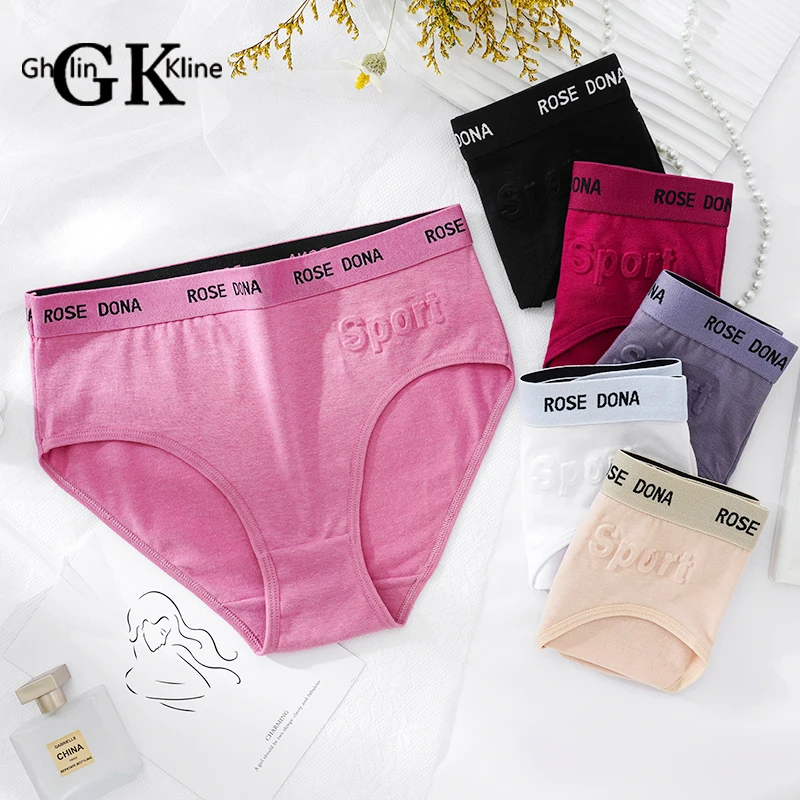 

GK Brand Women Panties Solid Color Smooth Flat Belly Ladies Lingerie Flimsy Charm Underpants Free Shipping