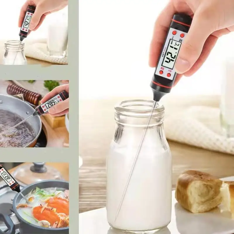 Digital Thermometer Kitchen Probe Candle Making Measure Liquid Soy Paraffin Wax Melts Household Cooking Milk BBQ |