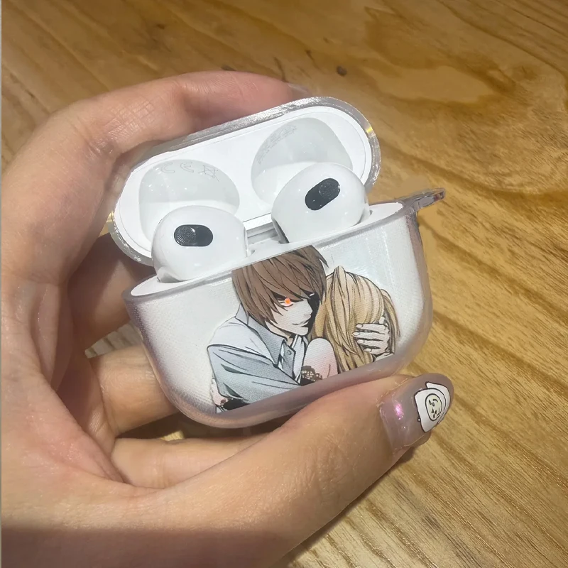 Прозрачный чехол Light Yagami Anime Death Note для Airpods Pro 3 2025, мягкий прозрачный чехол для Airpods 4, ударопрочный чехол (art.: 3920db210f4e6) - 3920db210f4e6
