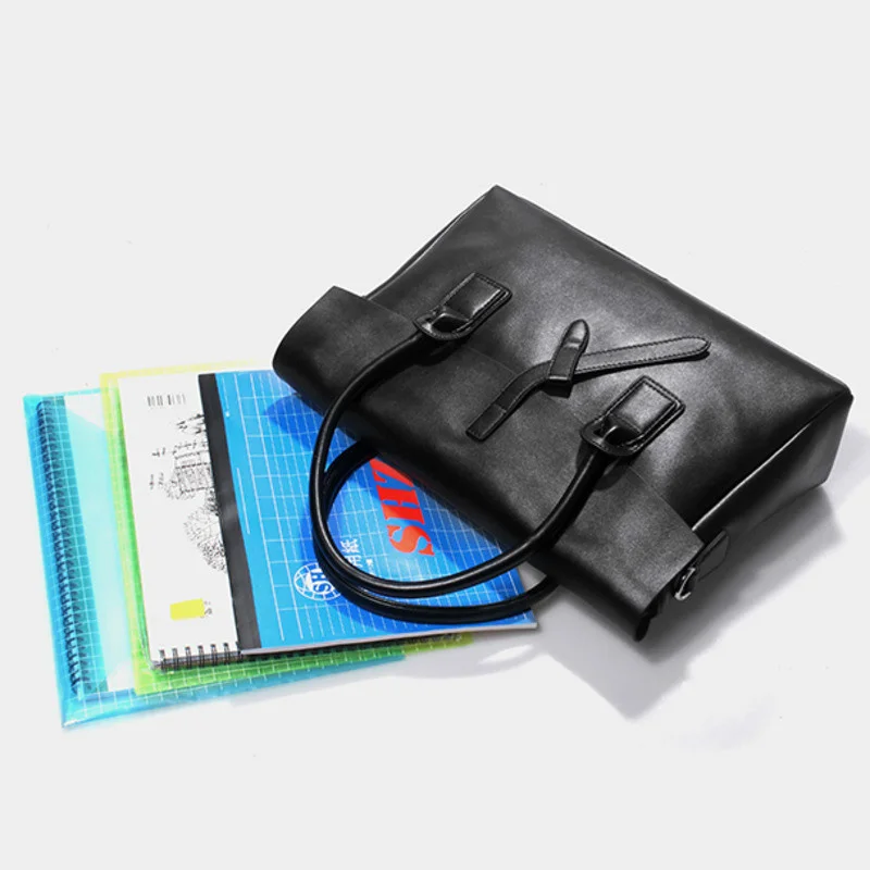 2022 new womens briefcase genuine leather laptop handbag business office shoulder bag ladies fashion female laptop briefcase free global shipping