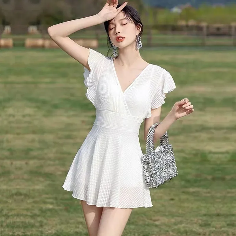 Комбинезон в стиле юбки 2024 с брюками плоской подошвой консервативное покрытие