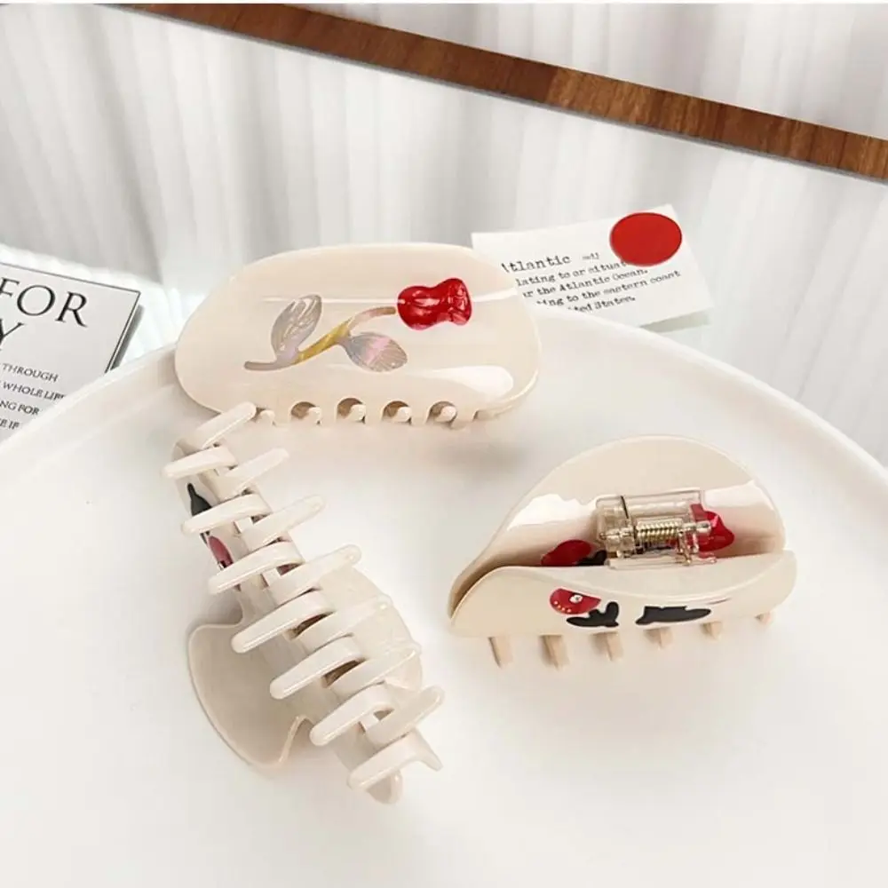 Креативная заколка для волос со стразами и цветком розы с уксусной кислотой