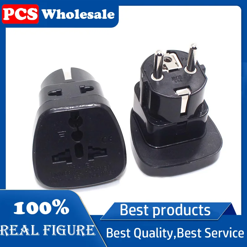 

German standard power converter conversion plug with door turn a second outlet abroad is suitable for the European countries