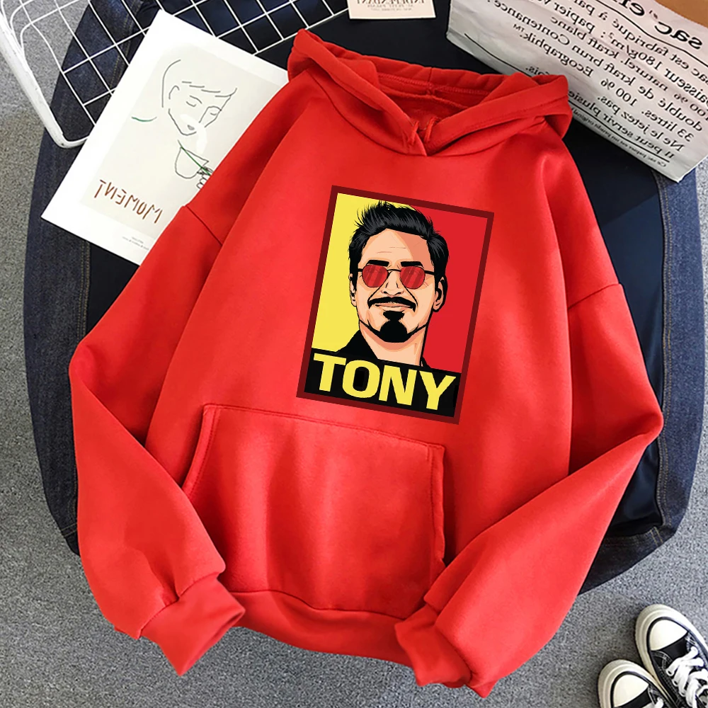

Iron Man Tony Superhero Hooded Mens Casual Fleece Warm Hoodies Marvels Disney Funny Sweatshirt Autumn Soft Streetwear Men Hoodie