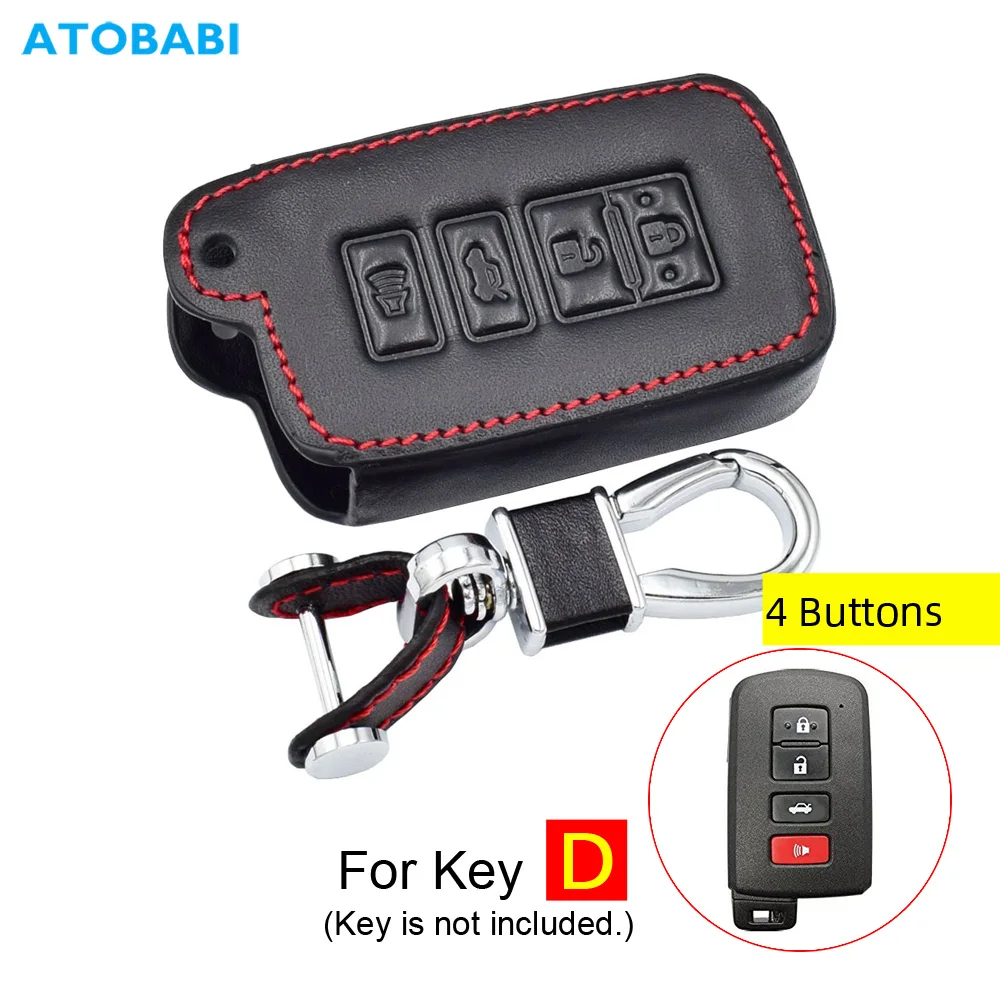 

Кожаный чехол для автомобильного ключа, аксессуары для Toyota Camry Tacoma Avalon RAV4 Highlander Sienna Land Cruiser Prius Sienta, ноя аурион