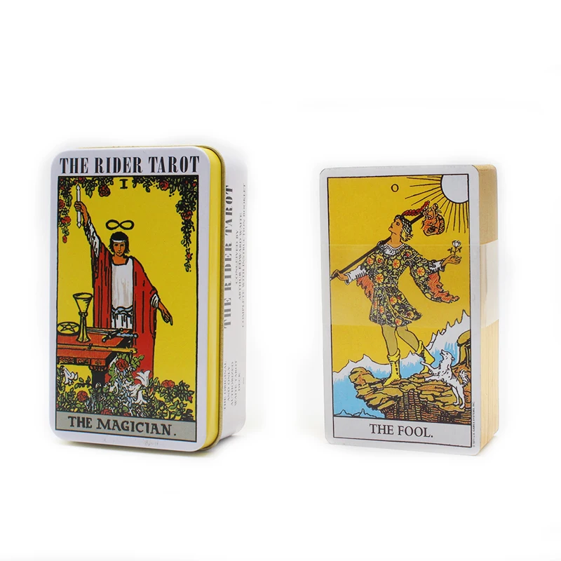 

The Modern Witch Tarot Deck 78 Cards with Tin Box Gilt Edge Processes High Quality Oracle Everyday Witch Tarot Divination Alchem