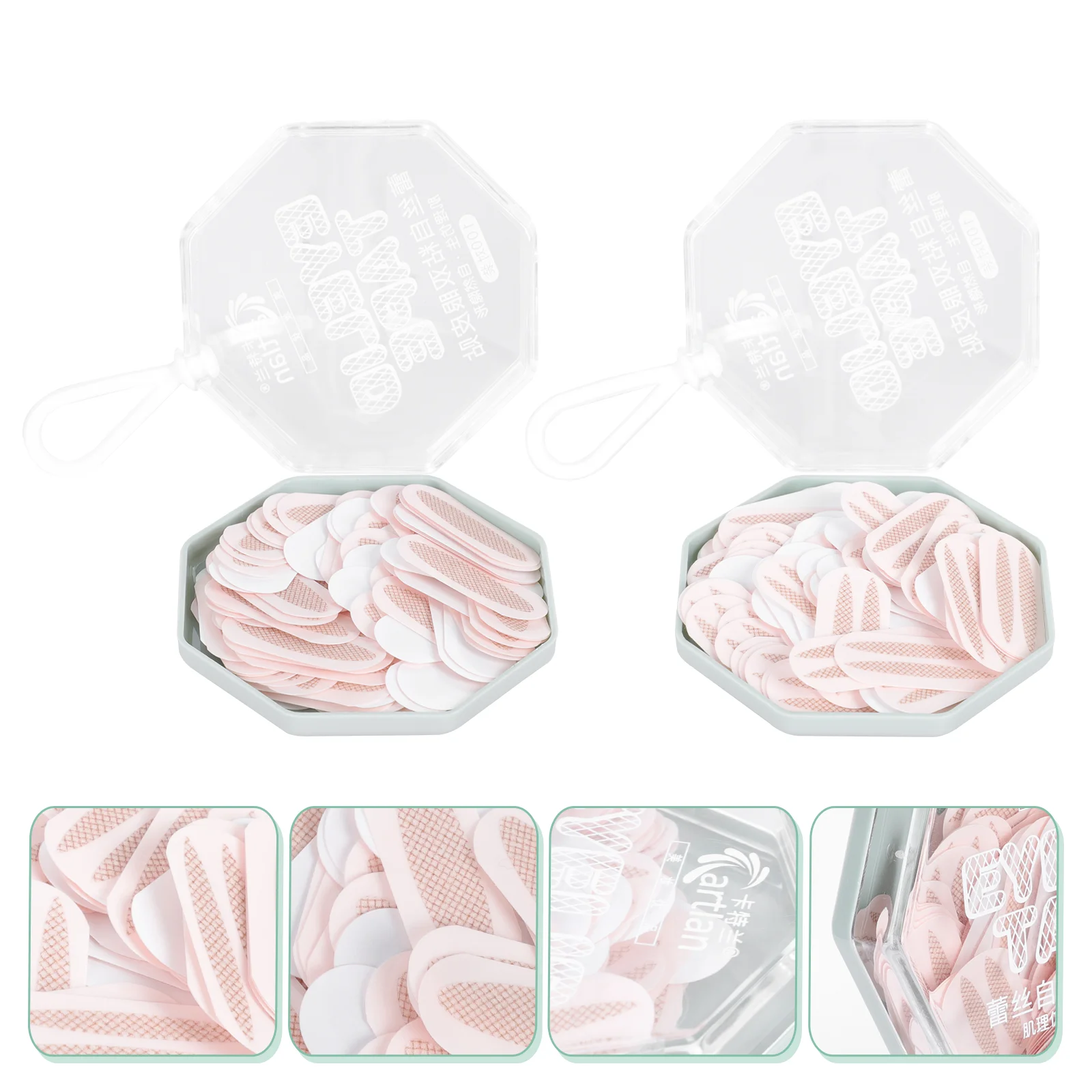 

200 Pairs Eyelid Shadow Sticker Mesh Tape Eye Lift Strips Invisible Tape Double Eyelid Sticker Tool Single Side Eyelid Decal