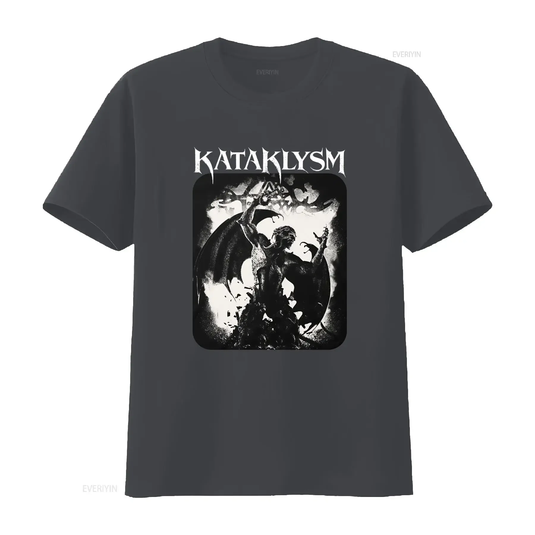 Фото Винтажная футболка Kataklysm с логотипом для фанатов хэви-метала, круглый вырез, подходит для стирки, всесезонный крой, для концертов и повседневной носки. №4