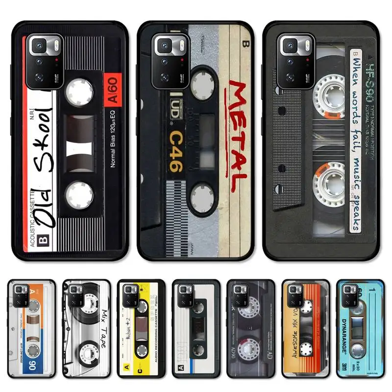 

Vintage Cassette tape Phone Case For Redmi 9A 8A 7A 7A 7 6A 5A 5 Plus 4X S2 GO K20 K30 6 Note 8 9 Pro Cover