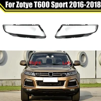 car front headlamp caps head lamp light lampshade lampcover auto glass lens shell for zotye t600 sport 2016 2018 headlight cover